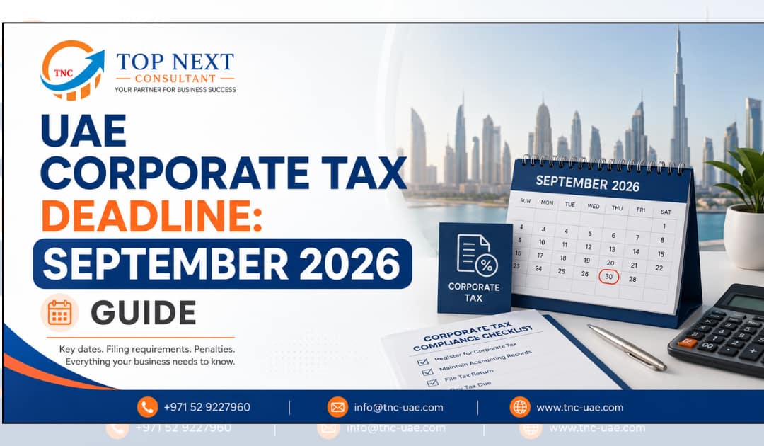 UAE corporate tax deadline September 2026 compliance checklist for businesses