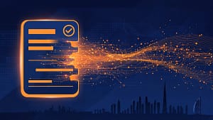 UAE e-invoicing digital invoice illustration