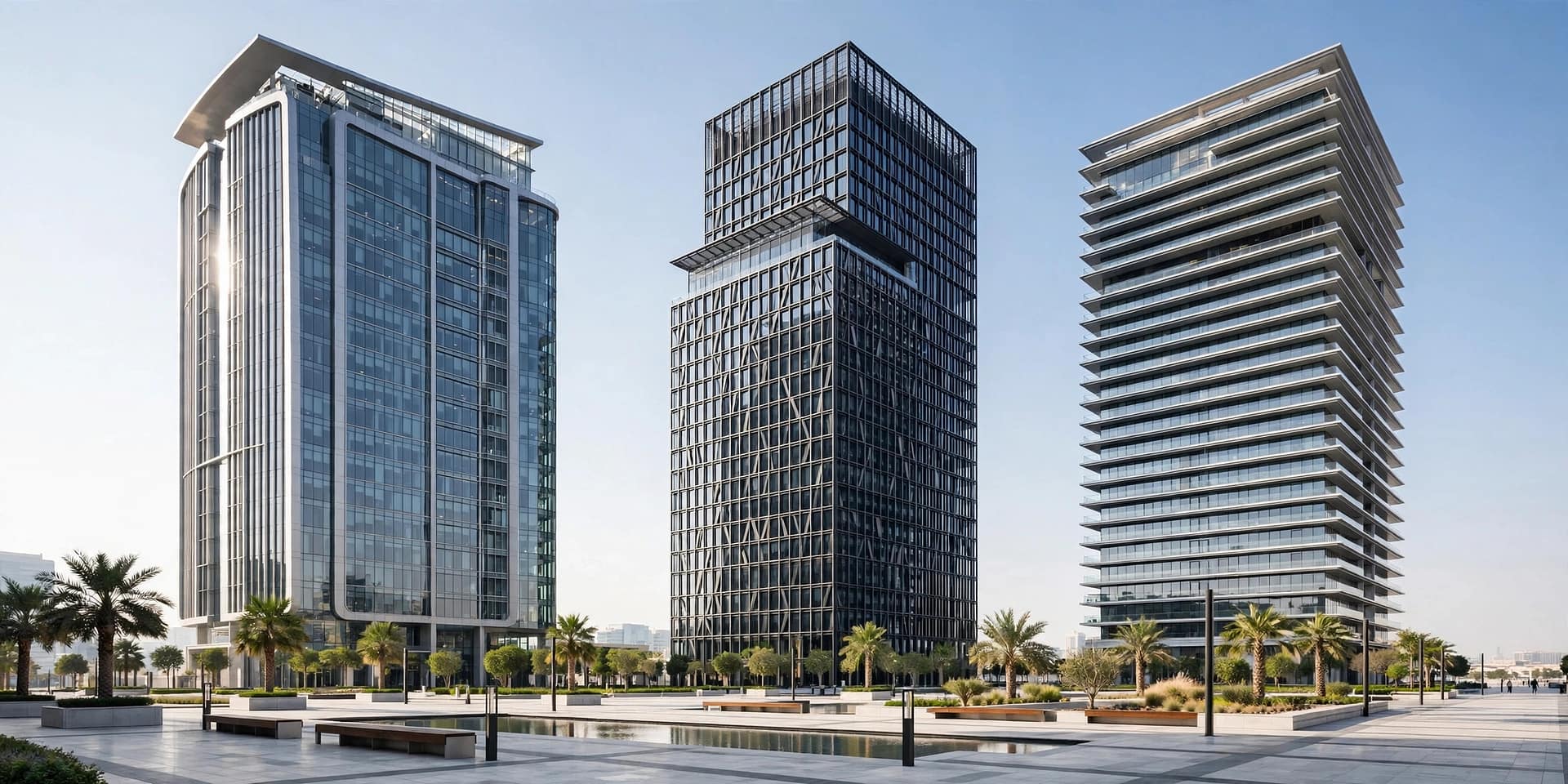 UAE company routes towers — AI-generated visual
